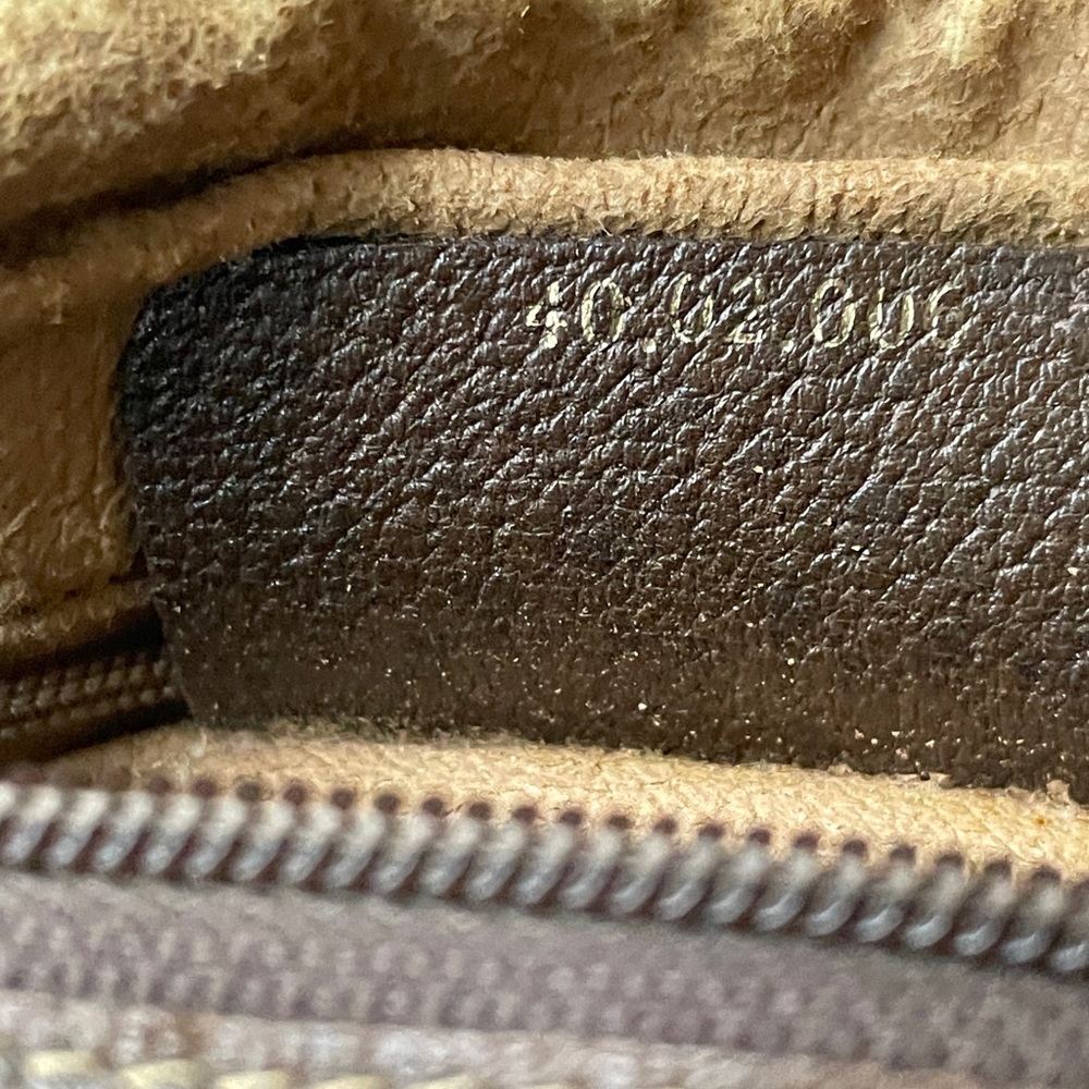 Authentic Vintage Gucci Boston Brown GG Coated Canvas Satchel - Picture 14 of 14